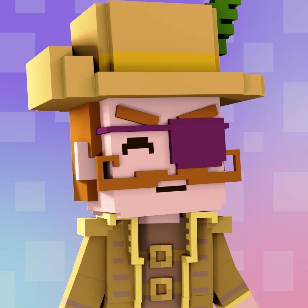Pirate #6463 voxel render
