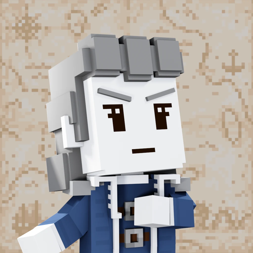 Pirate #6464 voxel render