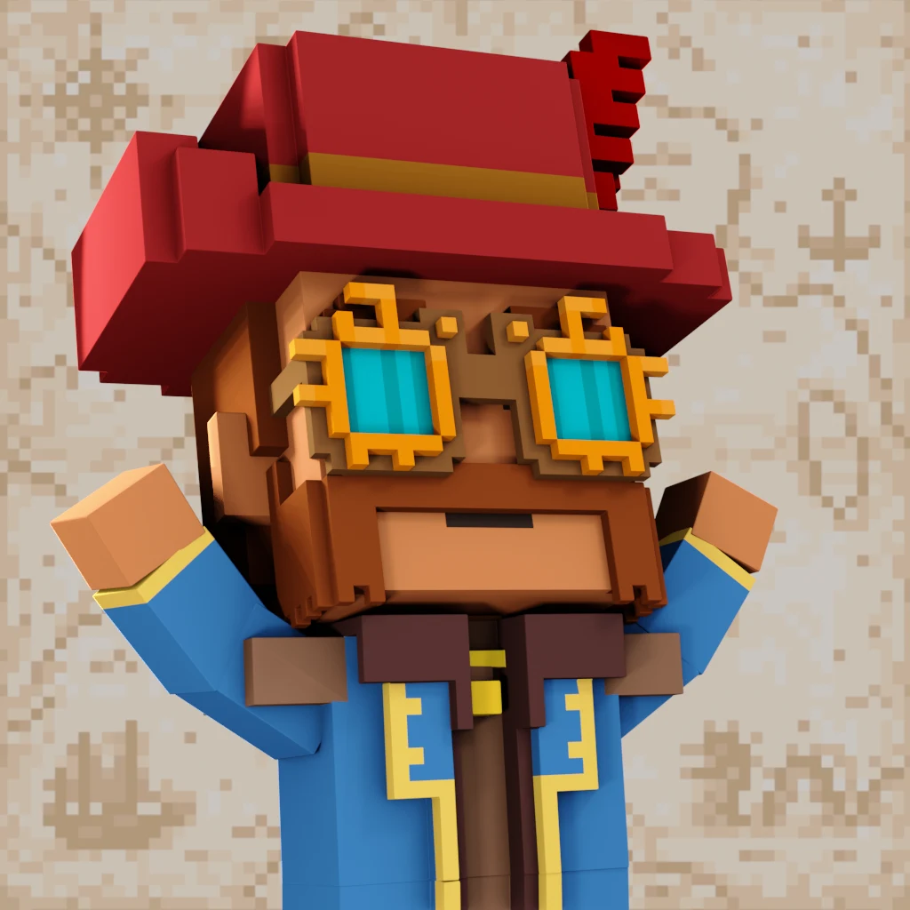 Pirate #6466 voxel render