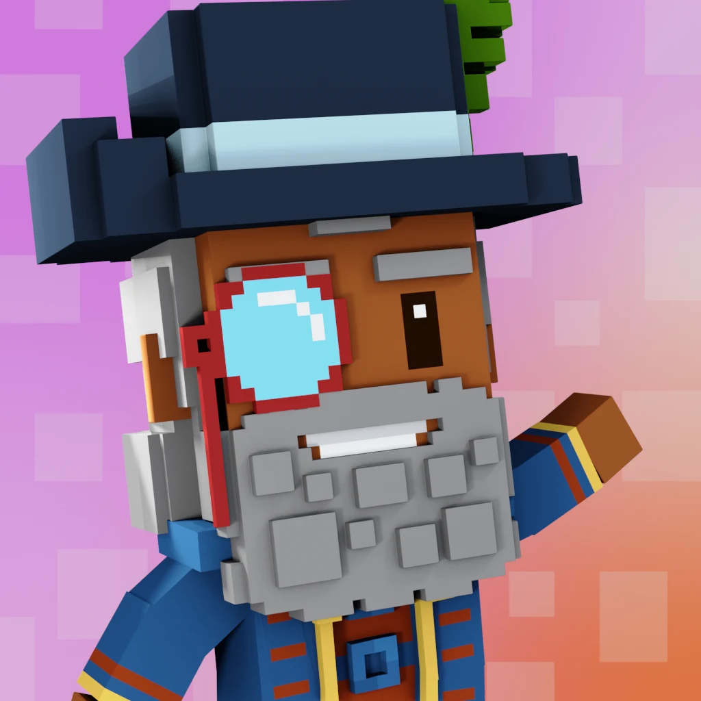 Pirate #647 voxel render