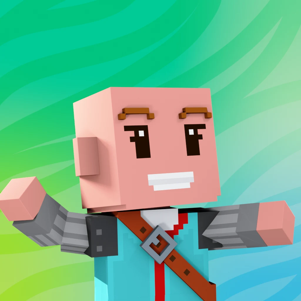 Pirate #6477 voxel render
