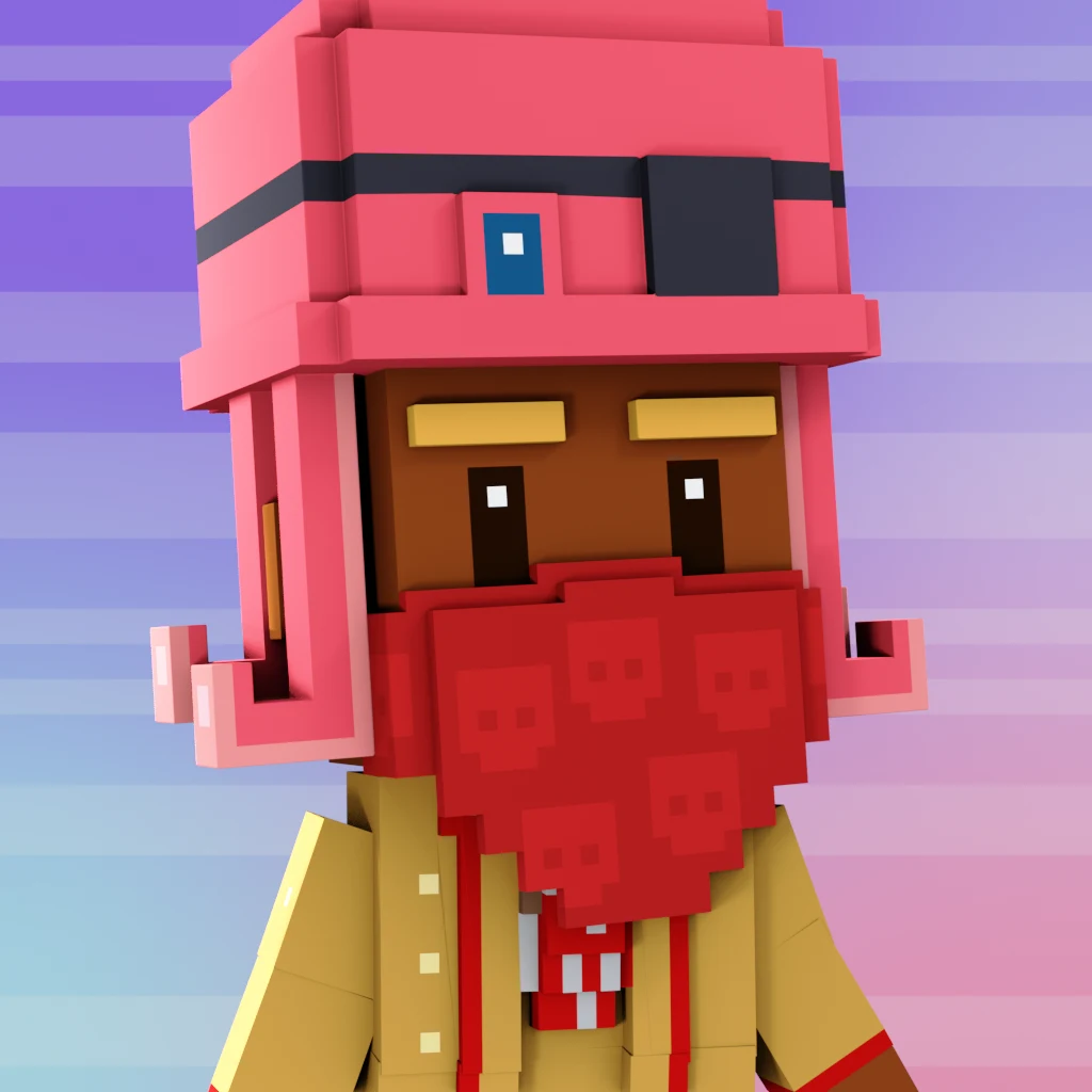 Pirate #6480 voxel render