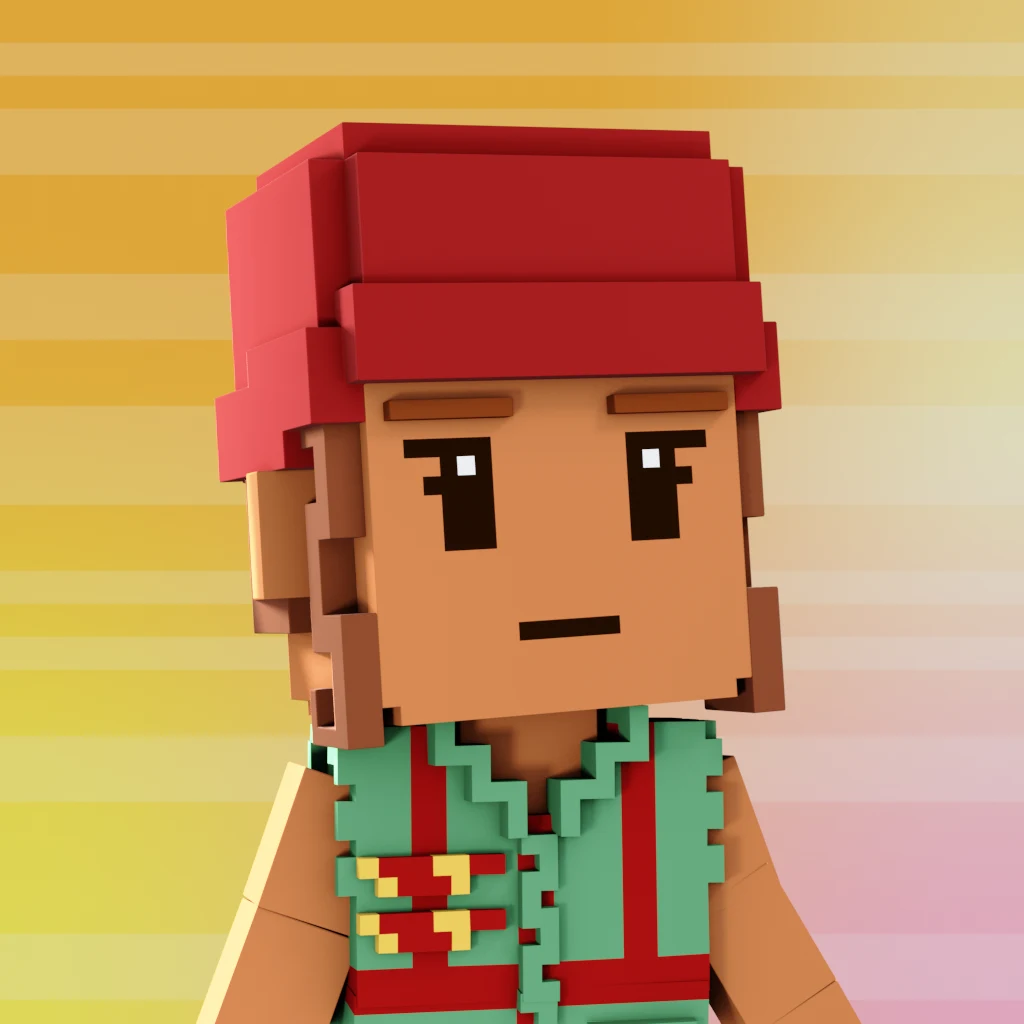 Pirate #6481 voxel render
