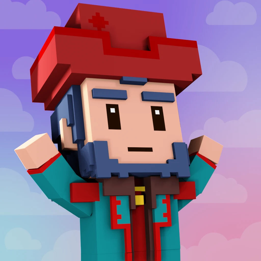 Pirate #6484 voxel render