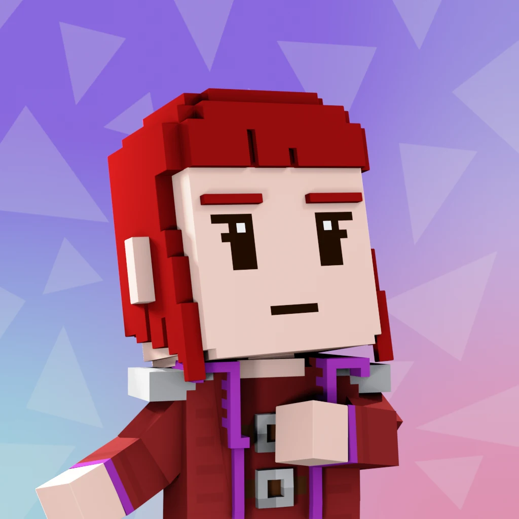 Pirate #6487 voxel render