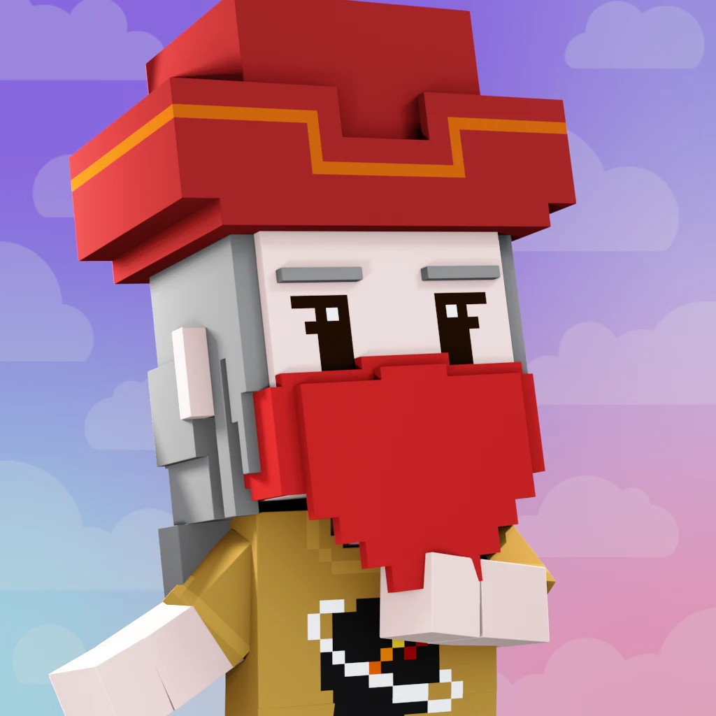 Pirate #6488 voxel render