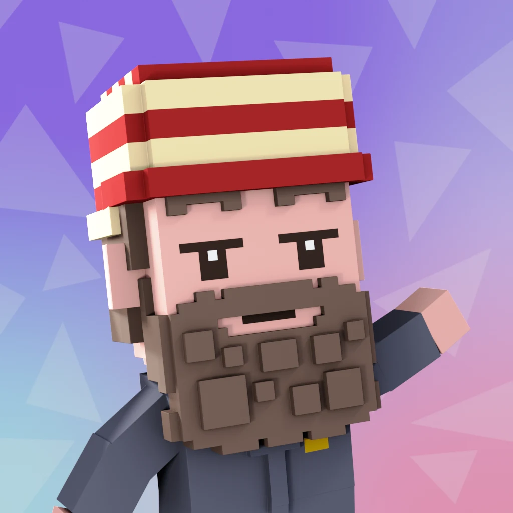 Pirate #650 voxel render