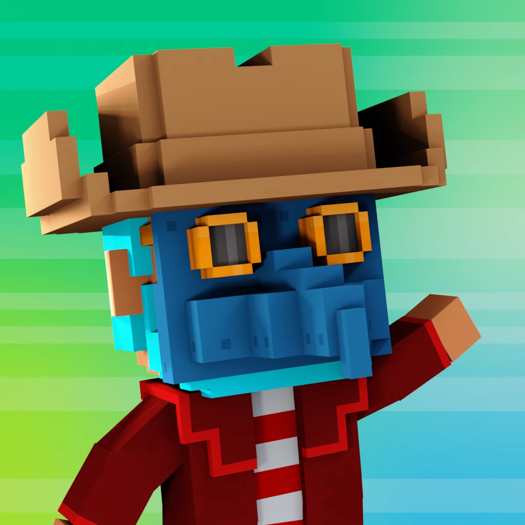 Pirate #6513 voxel render
