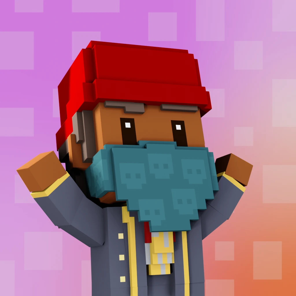 Pirate #6522 voxel render