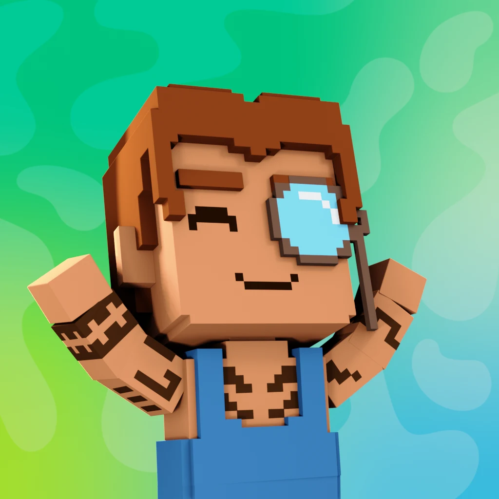 Pirate #6525 voxel render