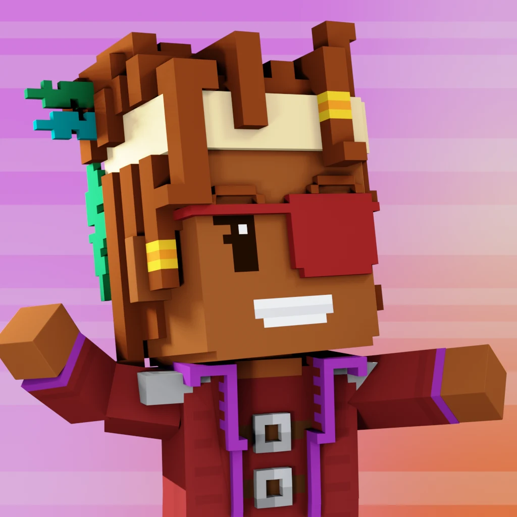 Pirate #6529 voxel render