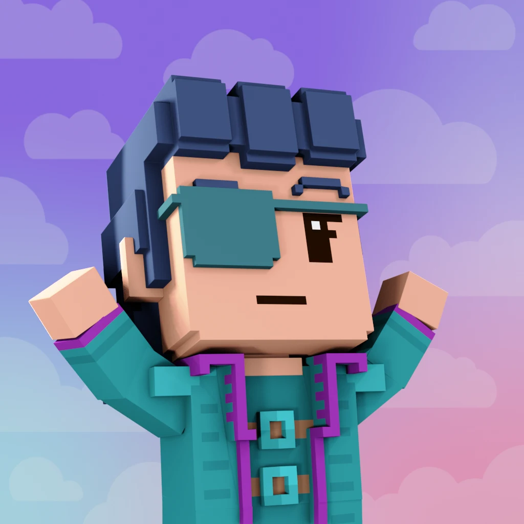 Pirate #6537 voxel render