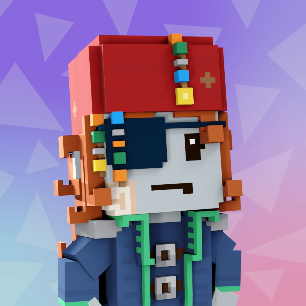 Pirate #654 voxel render