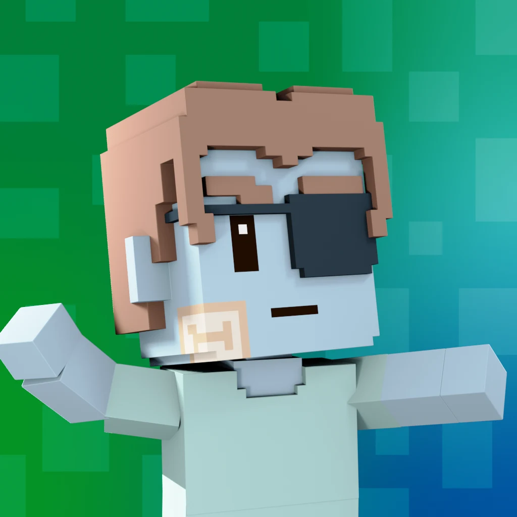 Pirate #6541 voxel render