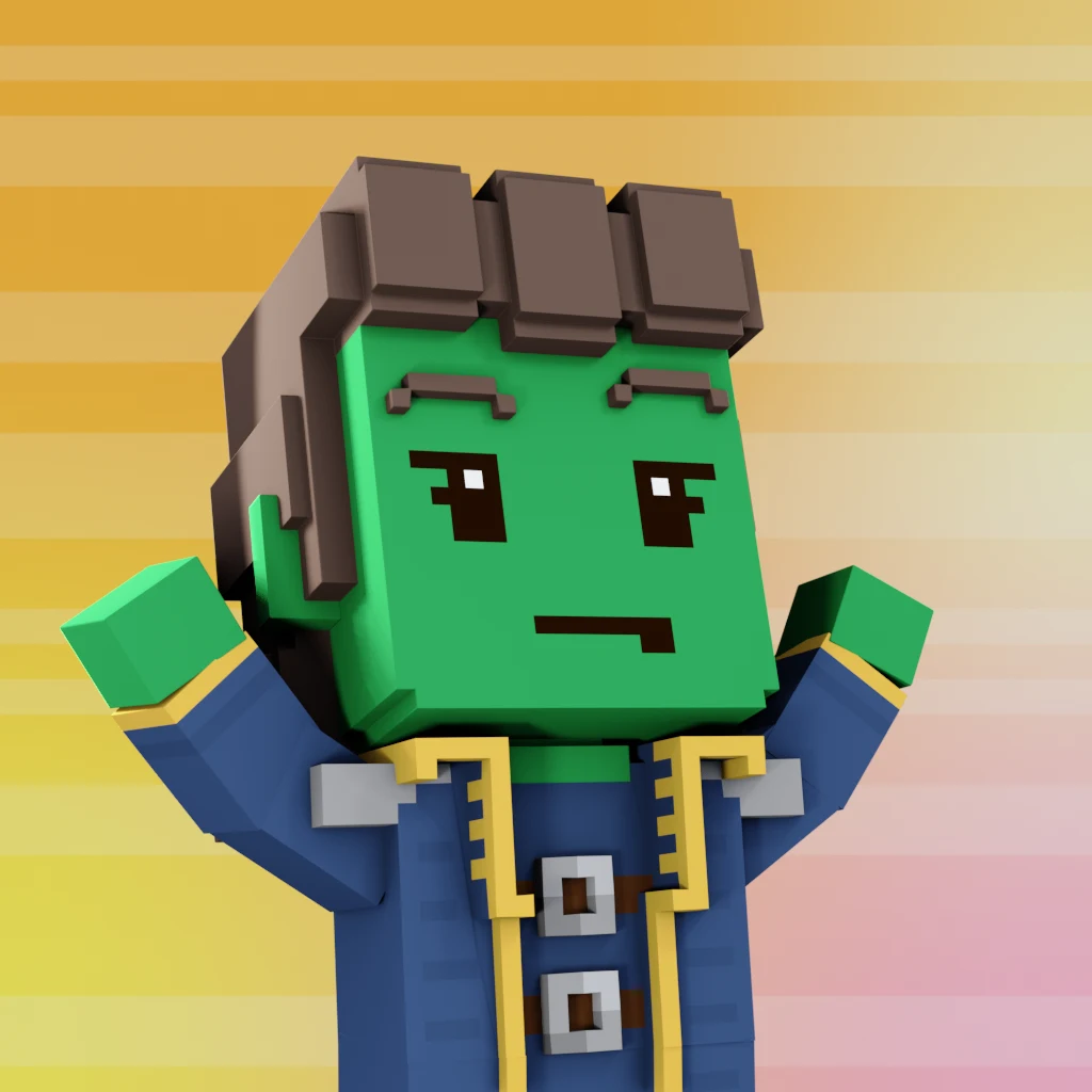 Pirate #6544 voxel render