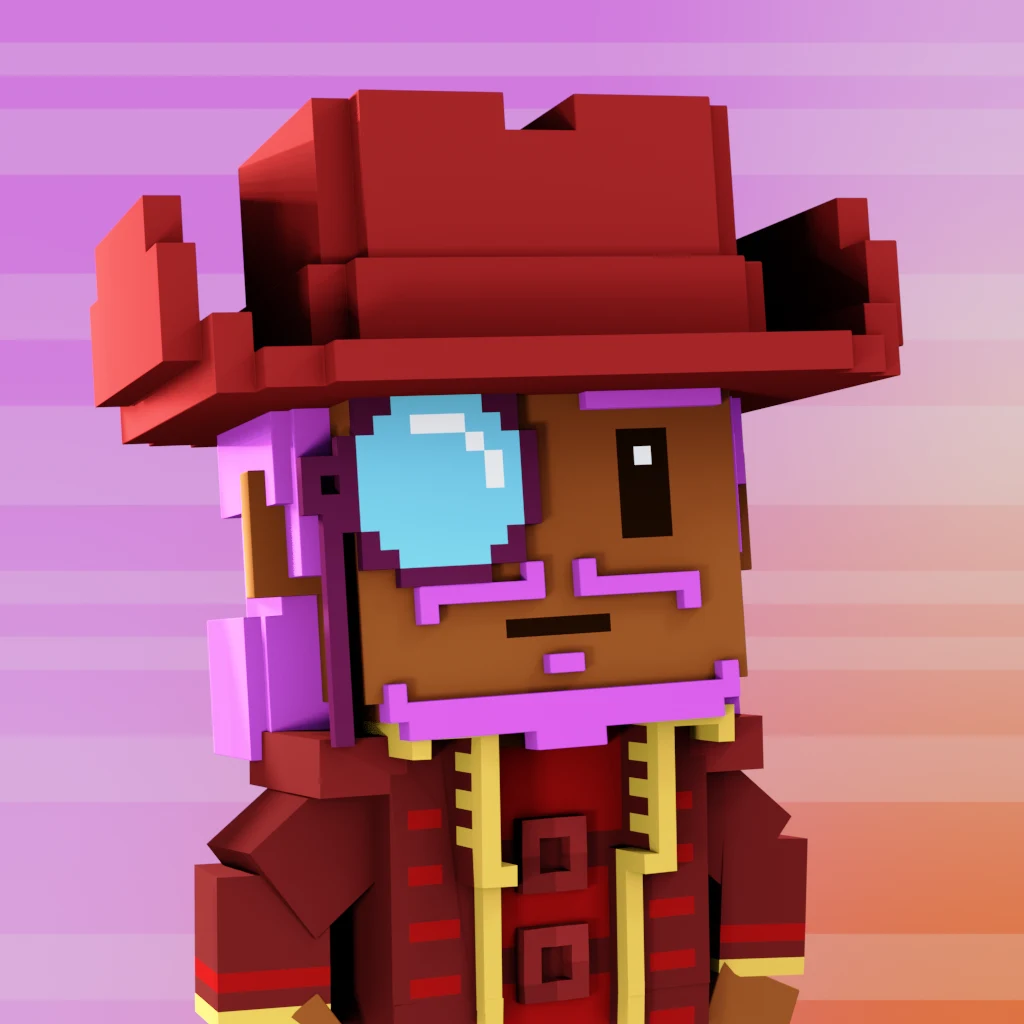 Pirate #6545 voxel render
