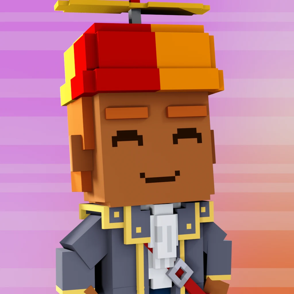Pirate #6549 voxel render