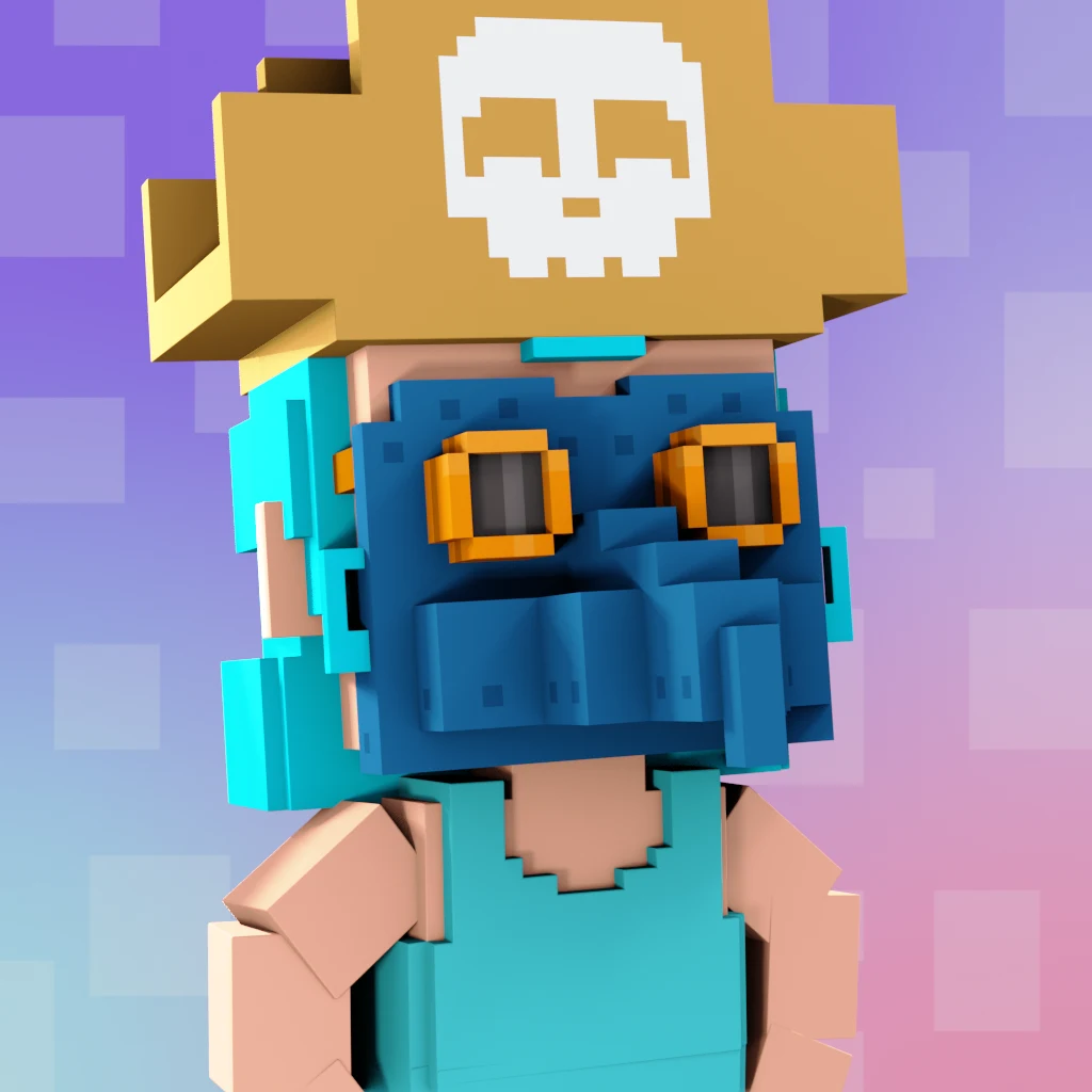 Pirate #6552 voxel render