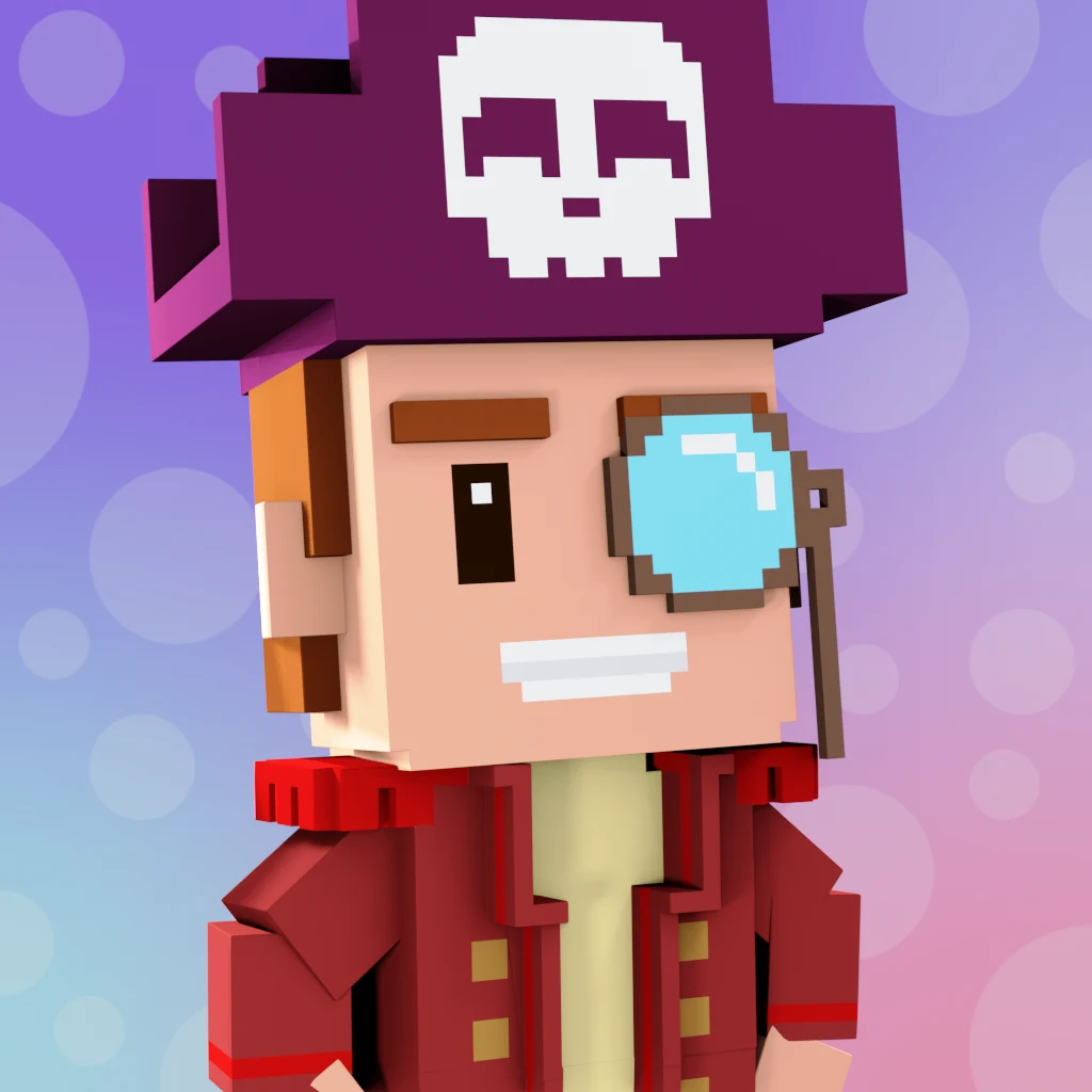 Pirate #656 voxel render