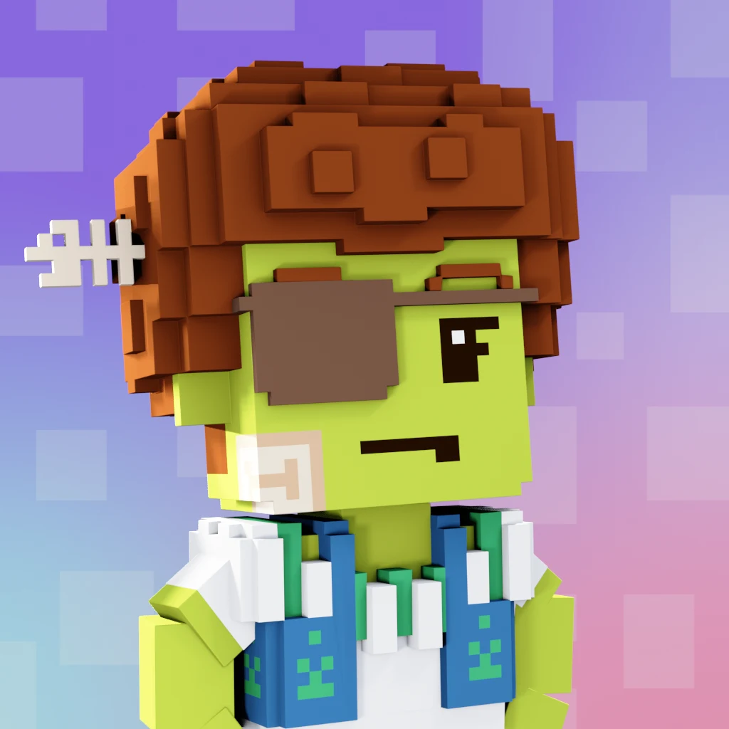 Pirate #6565 voxel render
