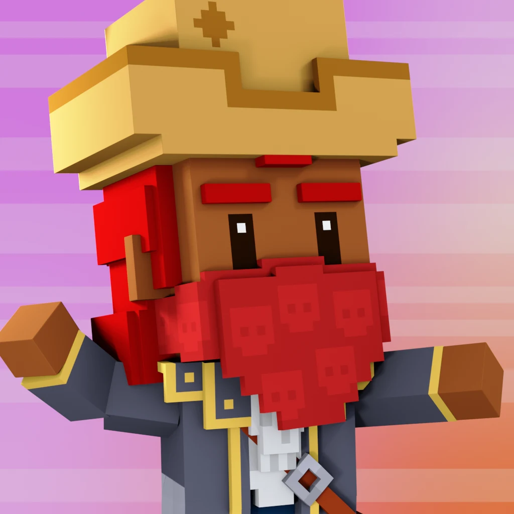 Pirate #657 voxel render