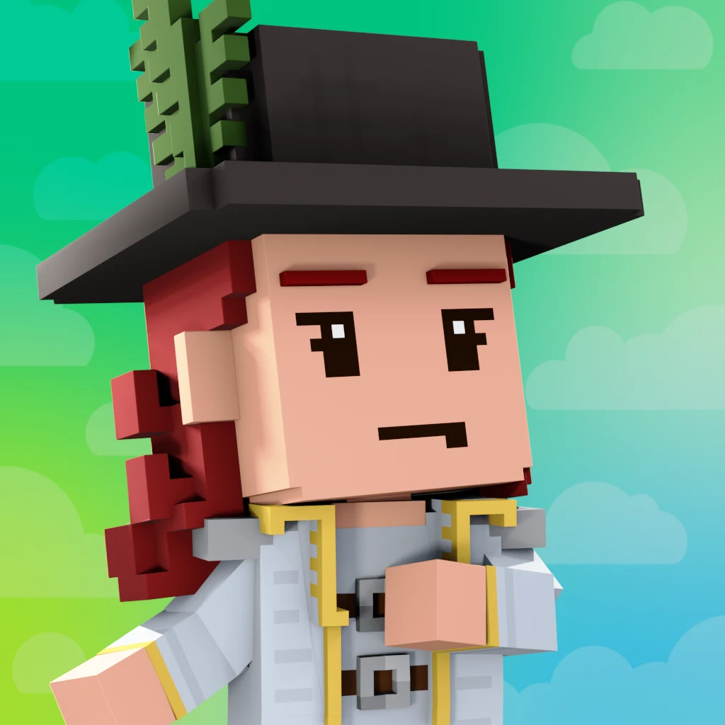Pirate #6577 voxel render