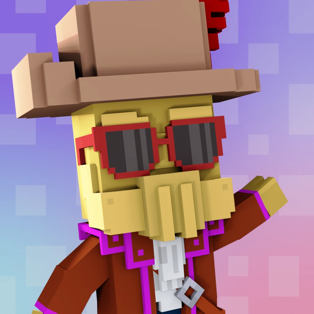 Pirate #6579 voxel render