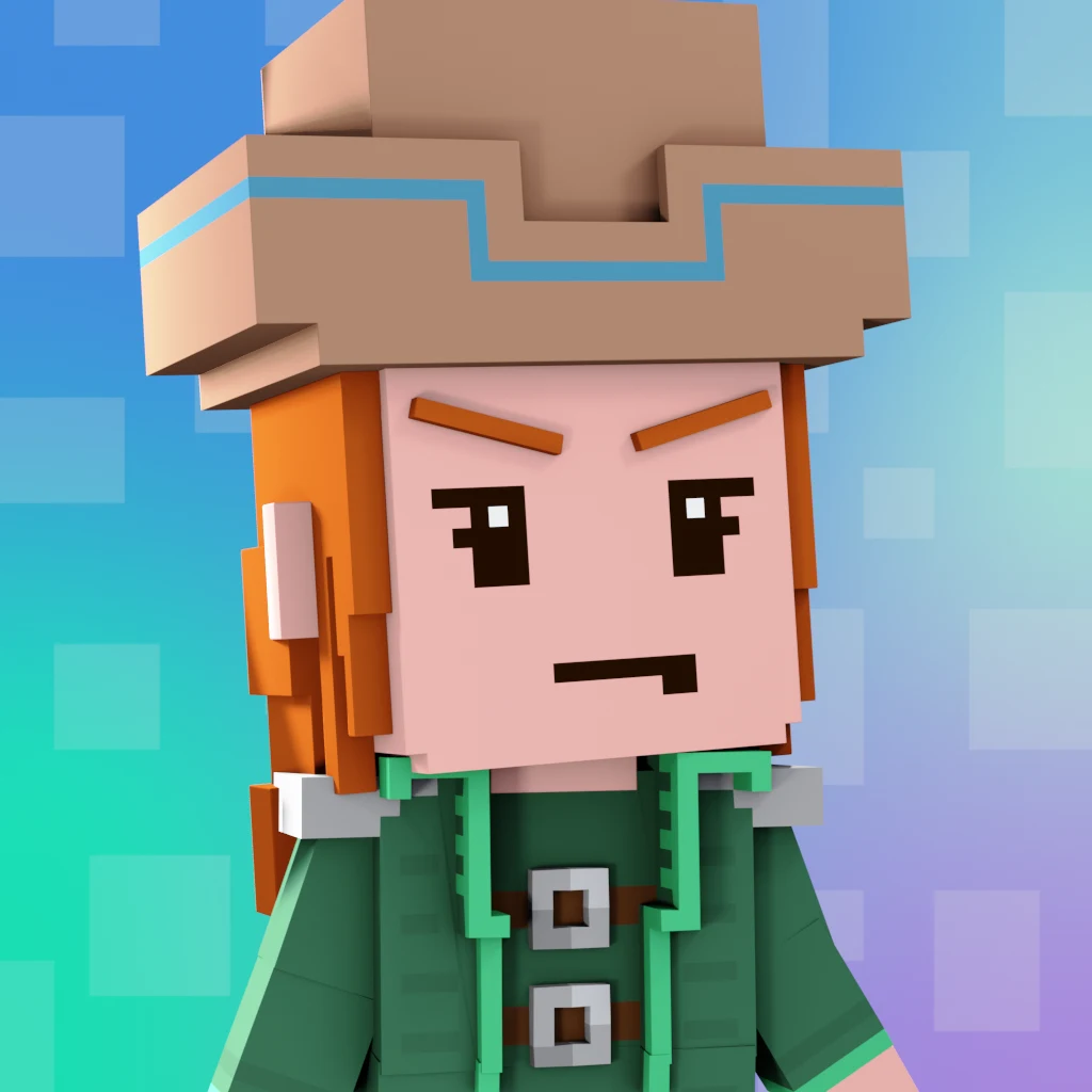 Pirate #658 voxel render