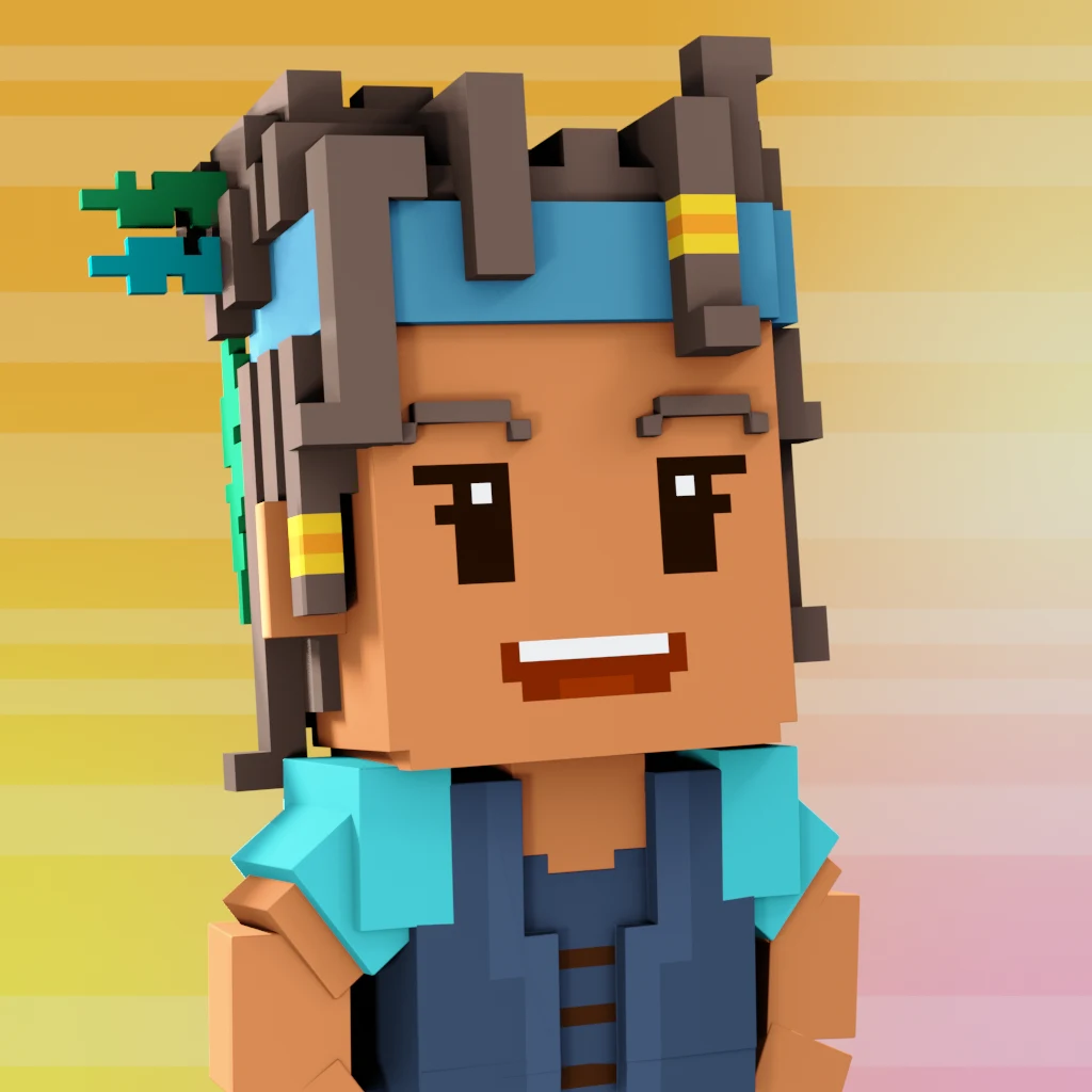 Pirate #6587 voxel render