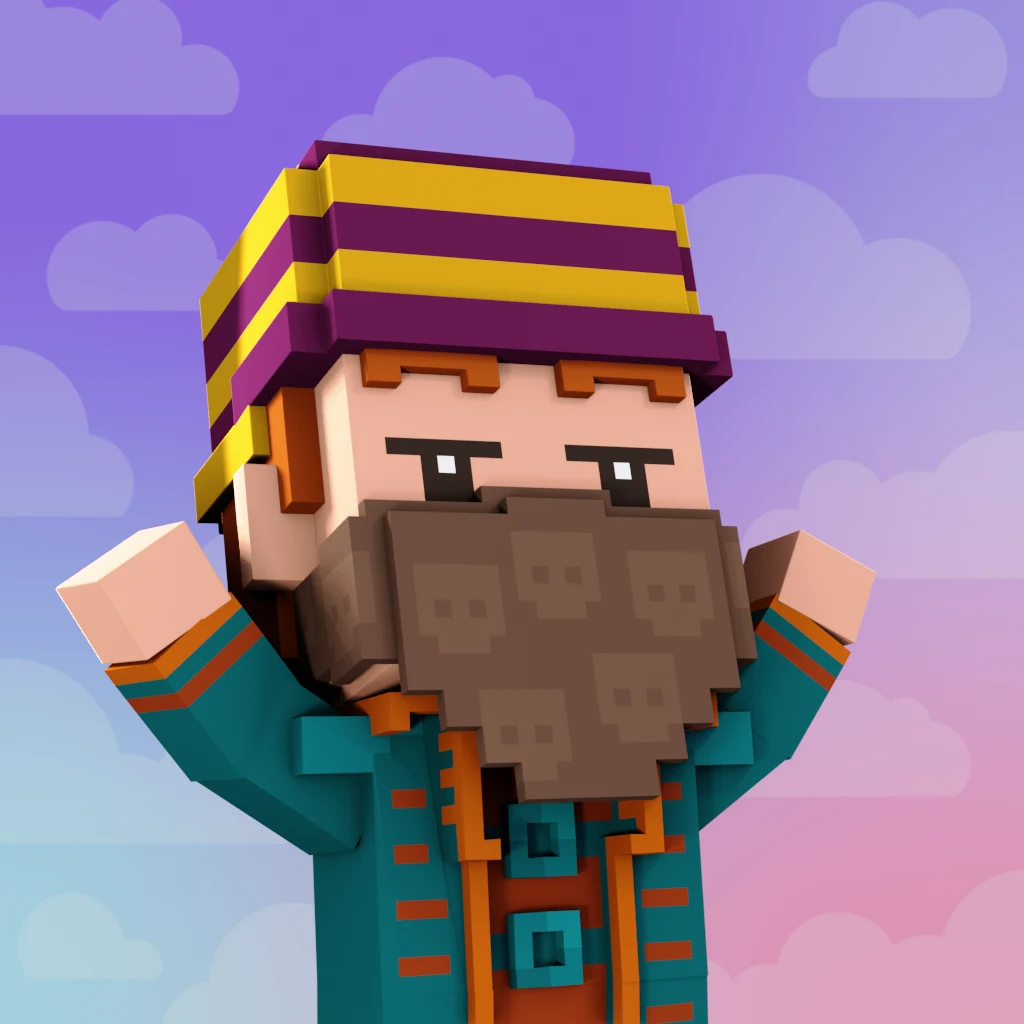 Pirate #659 voxel render