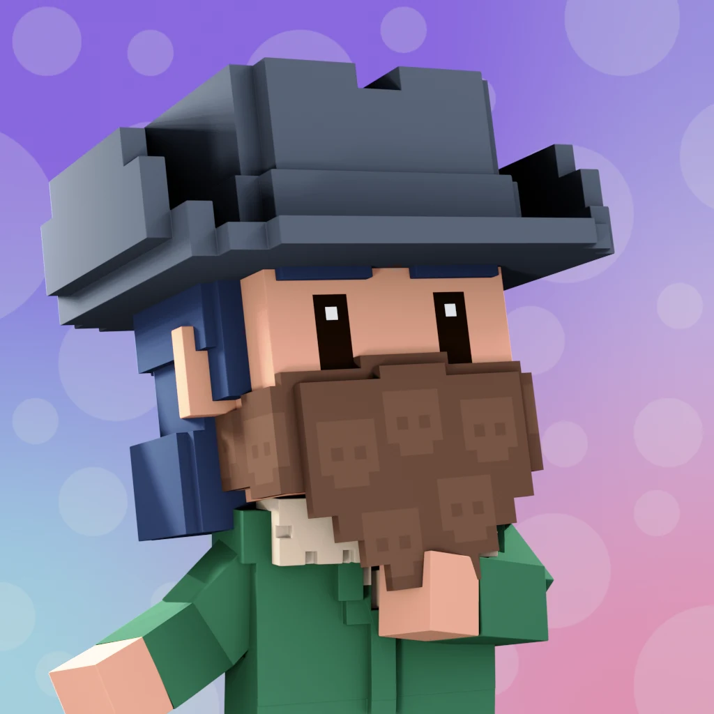 Pirate #6597 voxel render