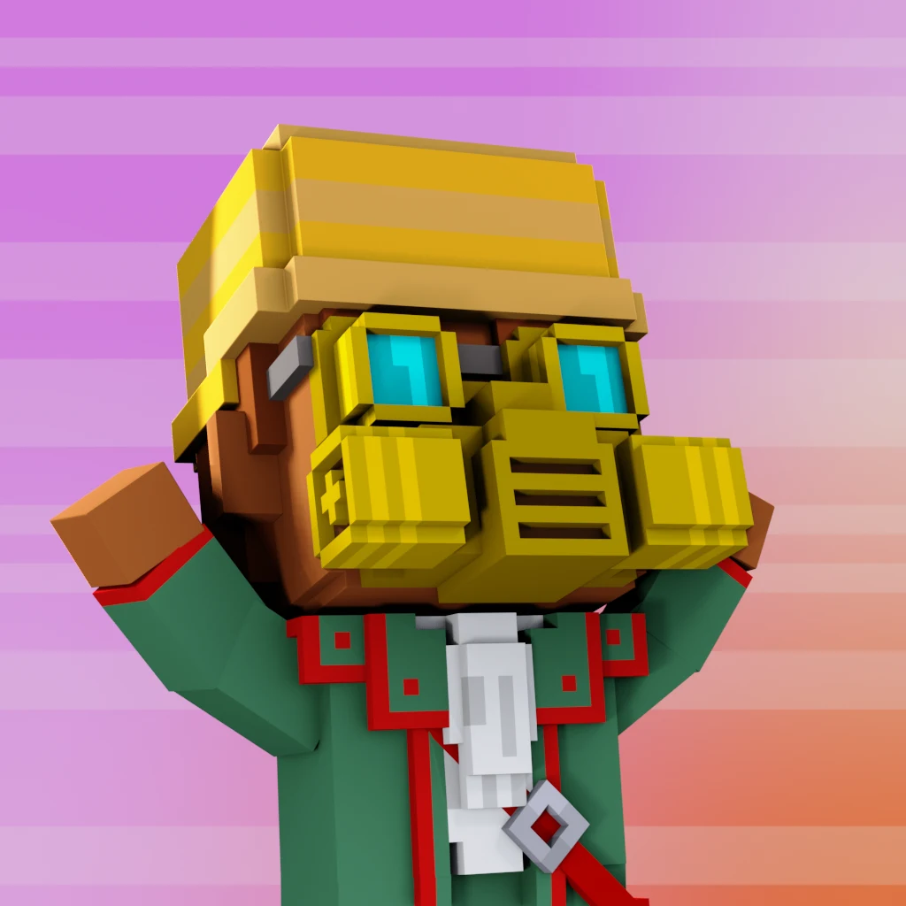 Pirate #6598 voxel render