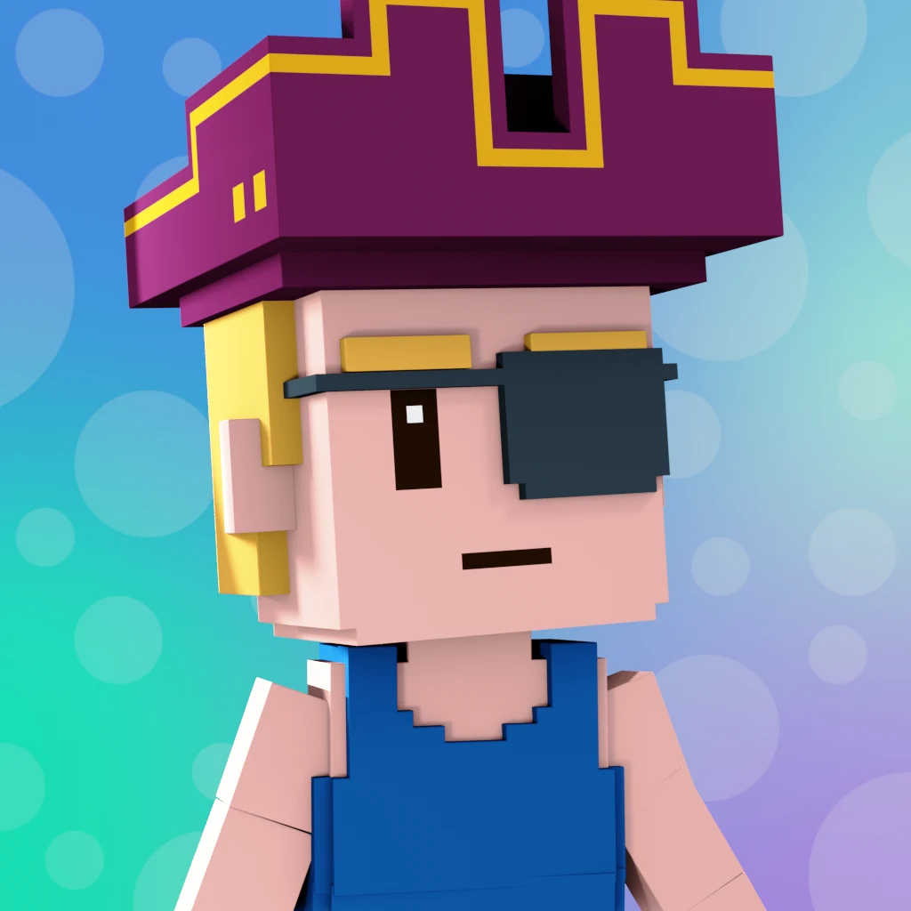 Pirate #660 voxel render