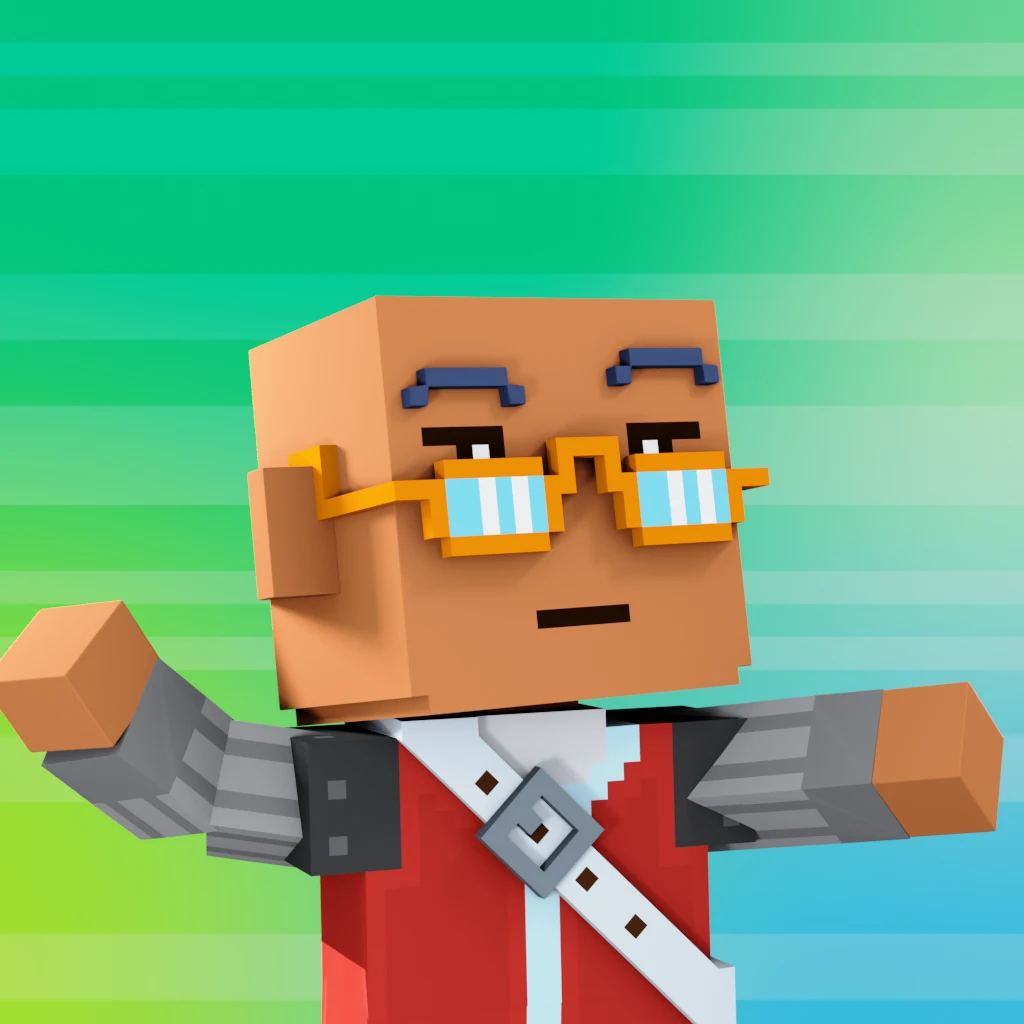 Pirate #6617 voxel render