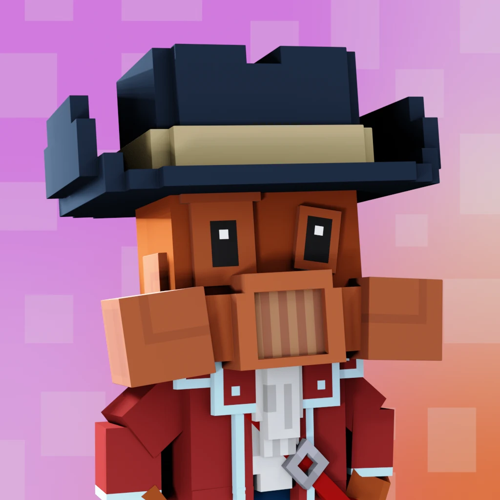 Pirate #6619 voxel render