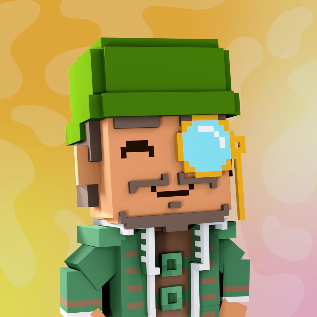 Pirate #662 voxel render