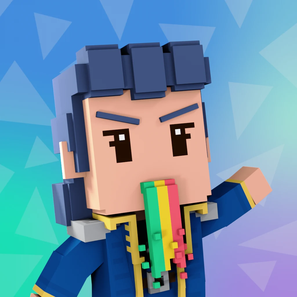 Pirate #6628 voxel render