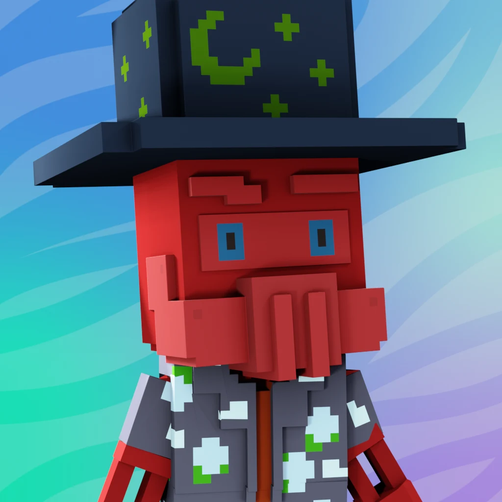 Pirate #6633 voxel render