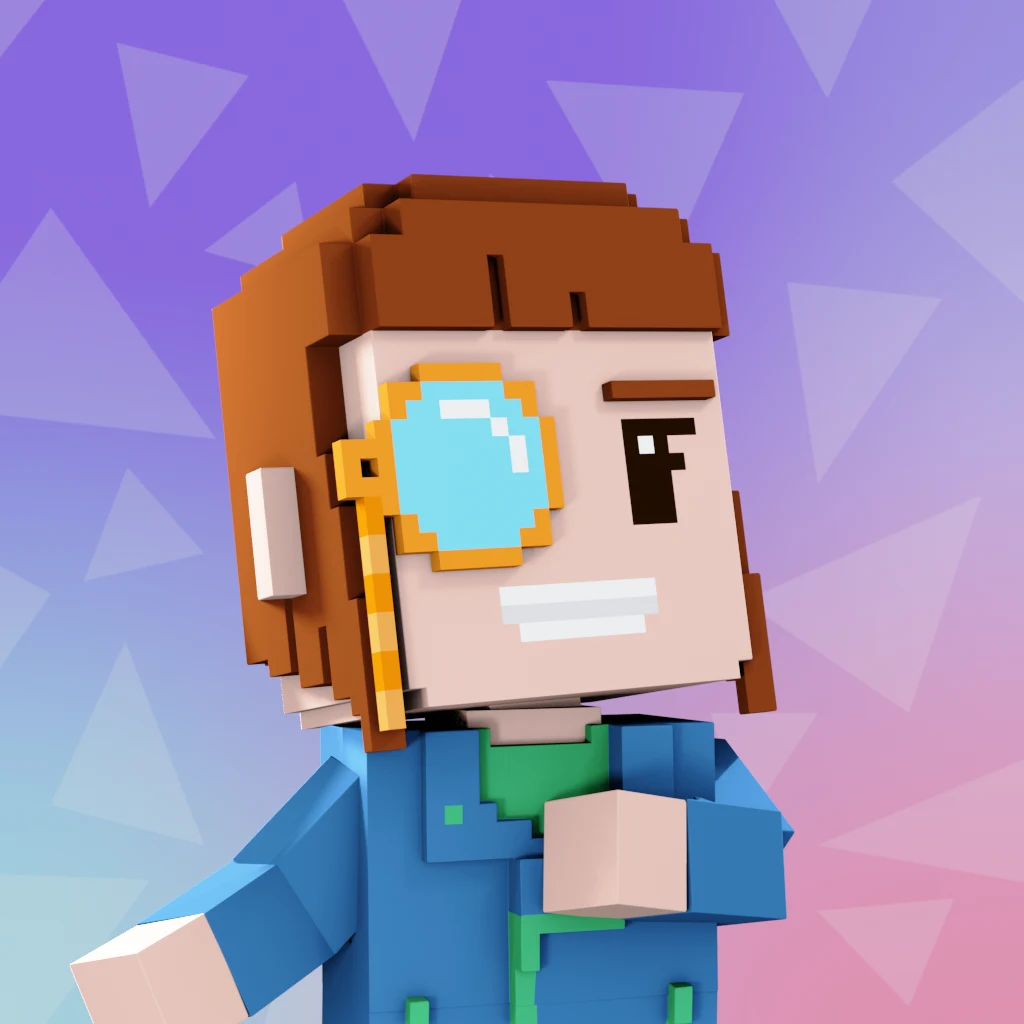 Pirate #6636 voxel render