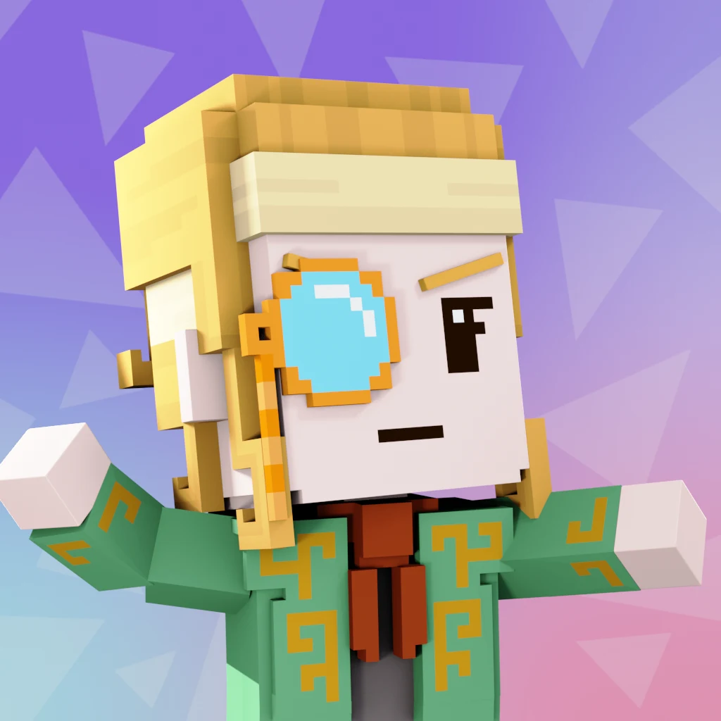 Pirate #6639 voxel render