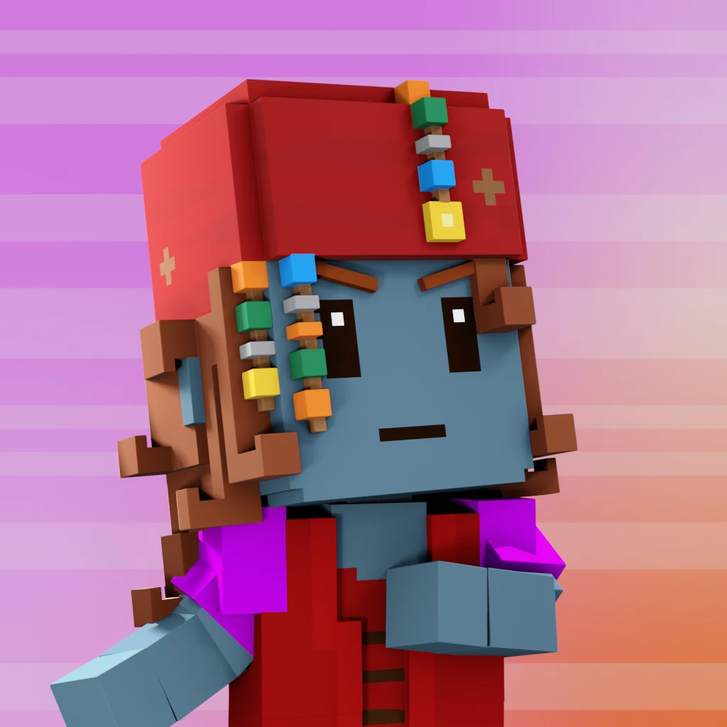Pirate #6641 voxel render