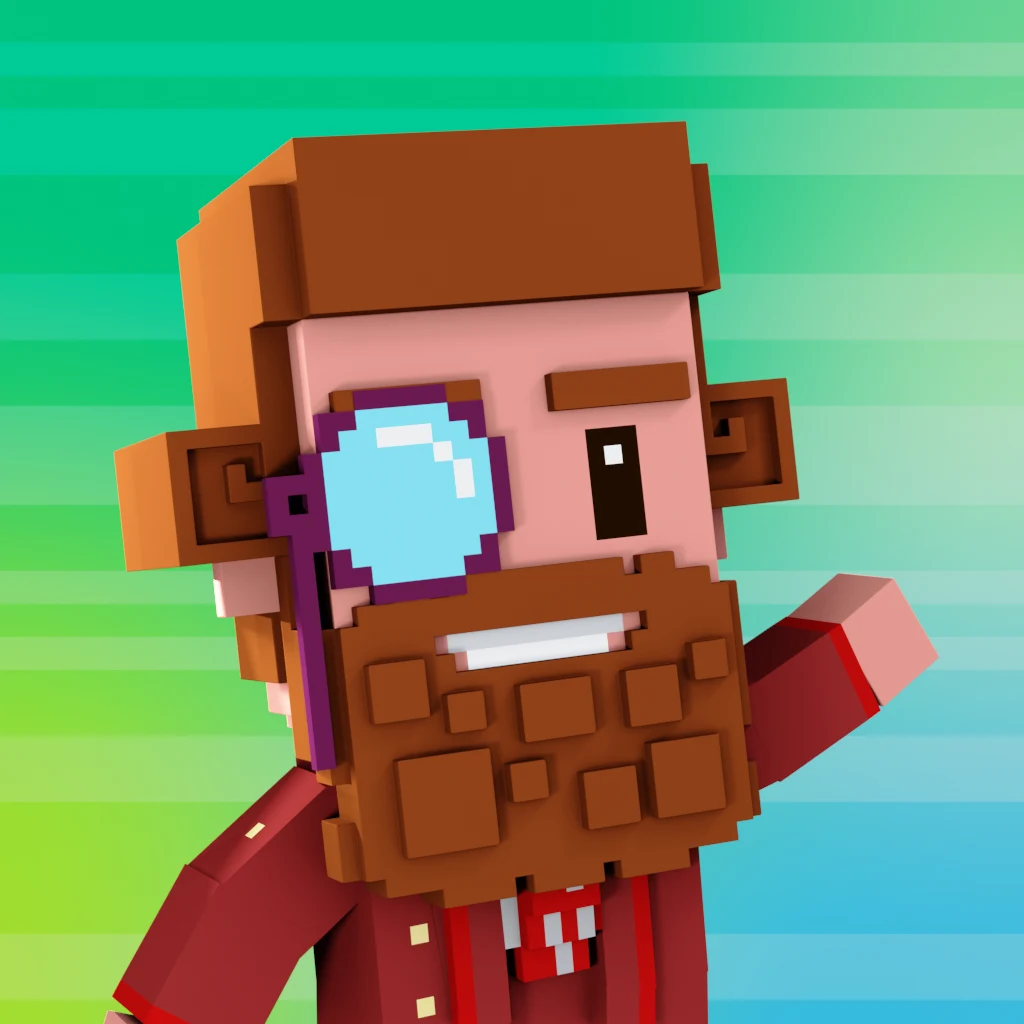 Pirate #665 voxel render