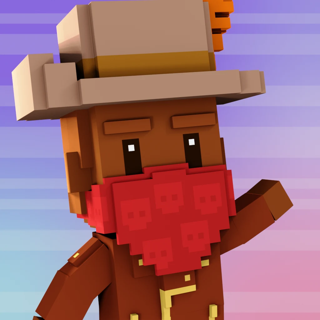 Pirate #6651 voxel render