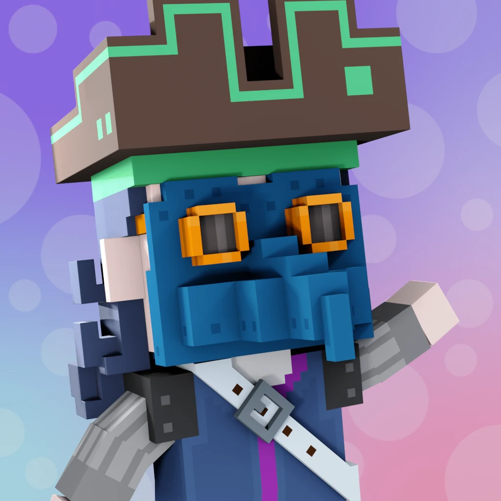 Pirate #6667 voxel render