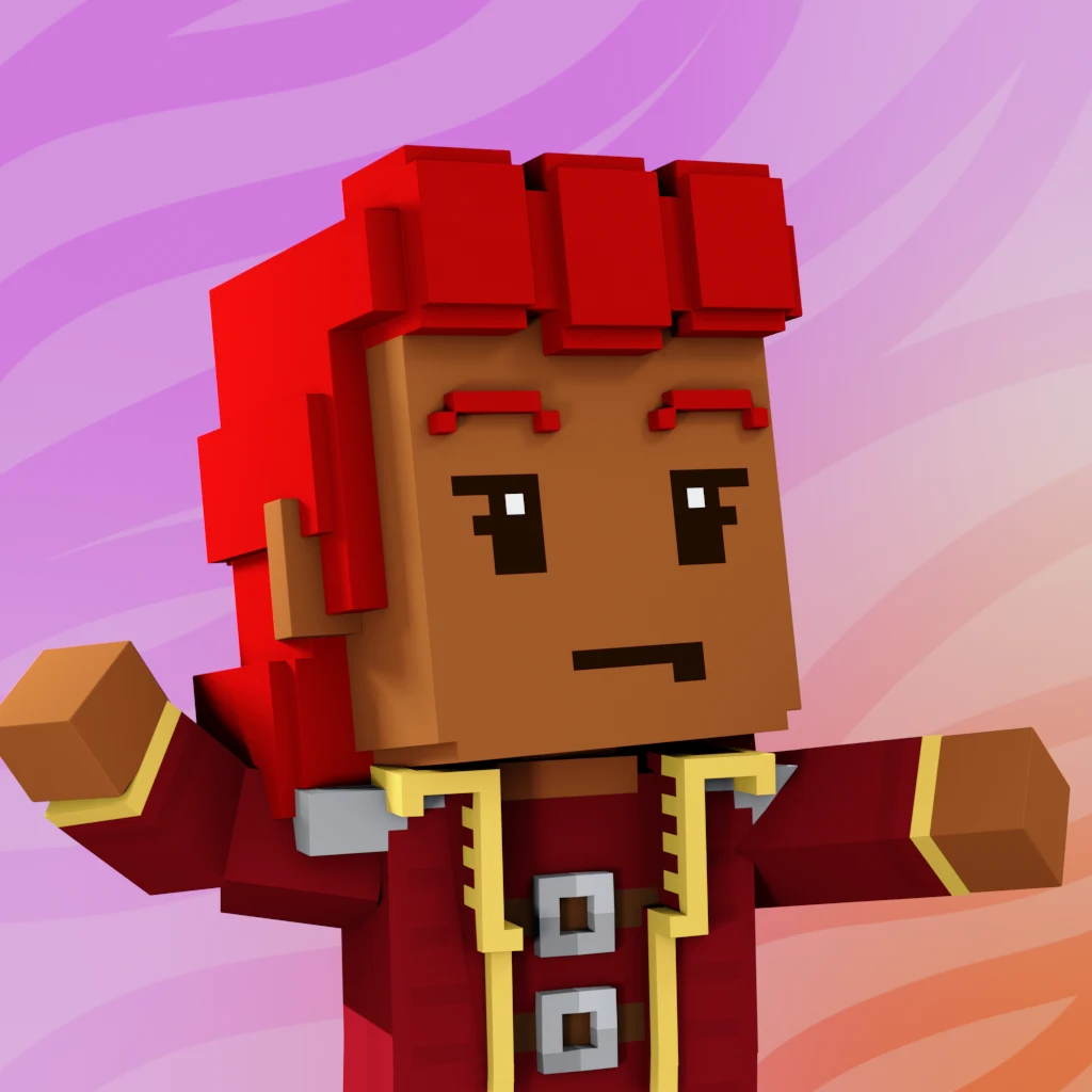 Pirate #6668 voxel render