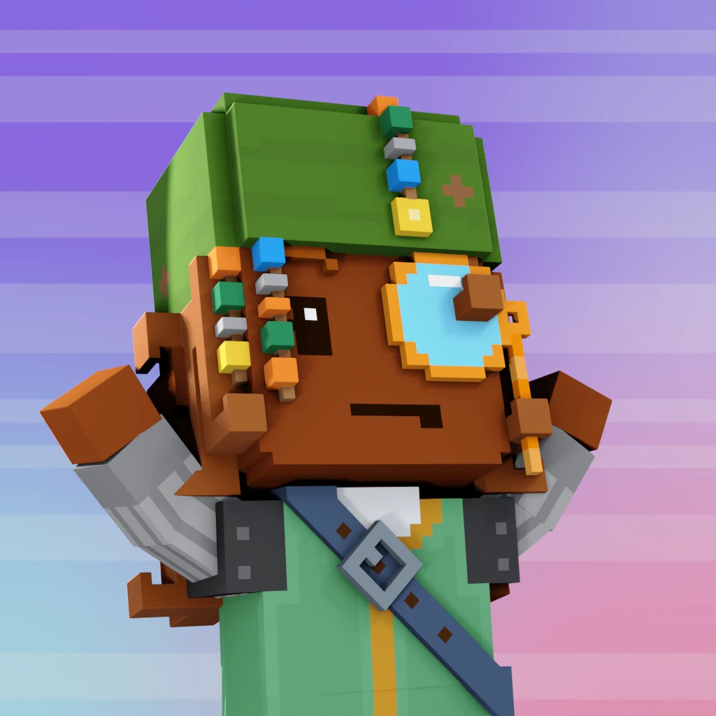 Pirate #6674 voxel render