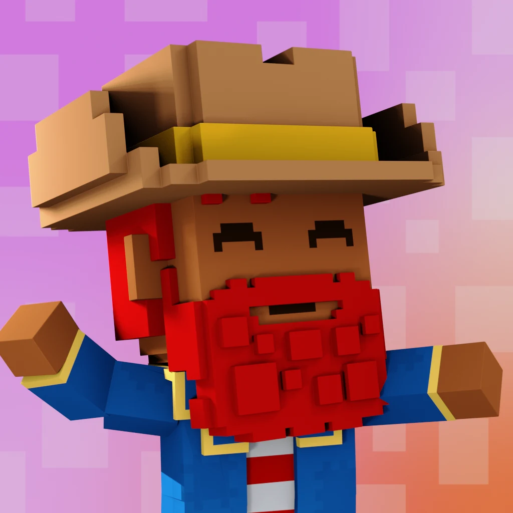 Pirate #6675 voxel render