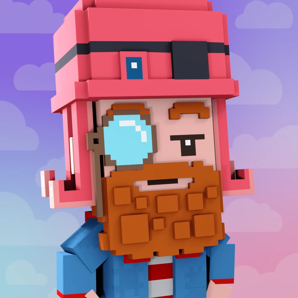 Pirate #6677 voxel render
