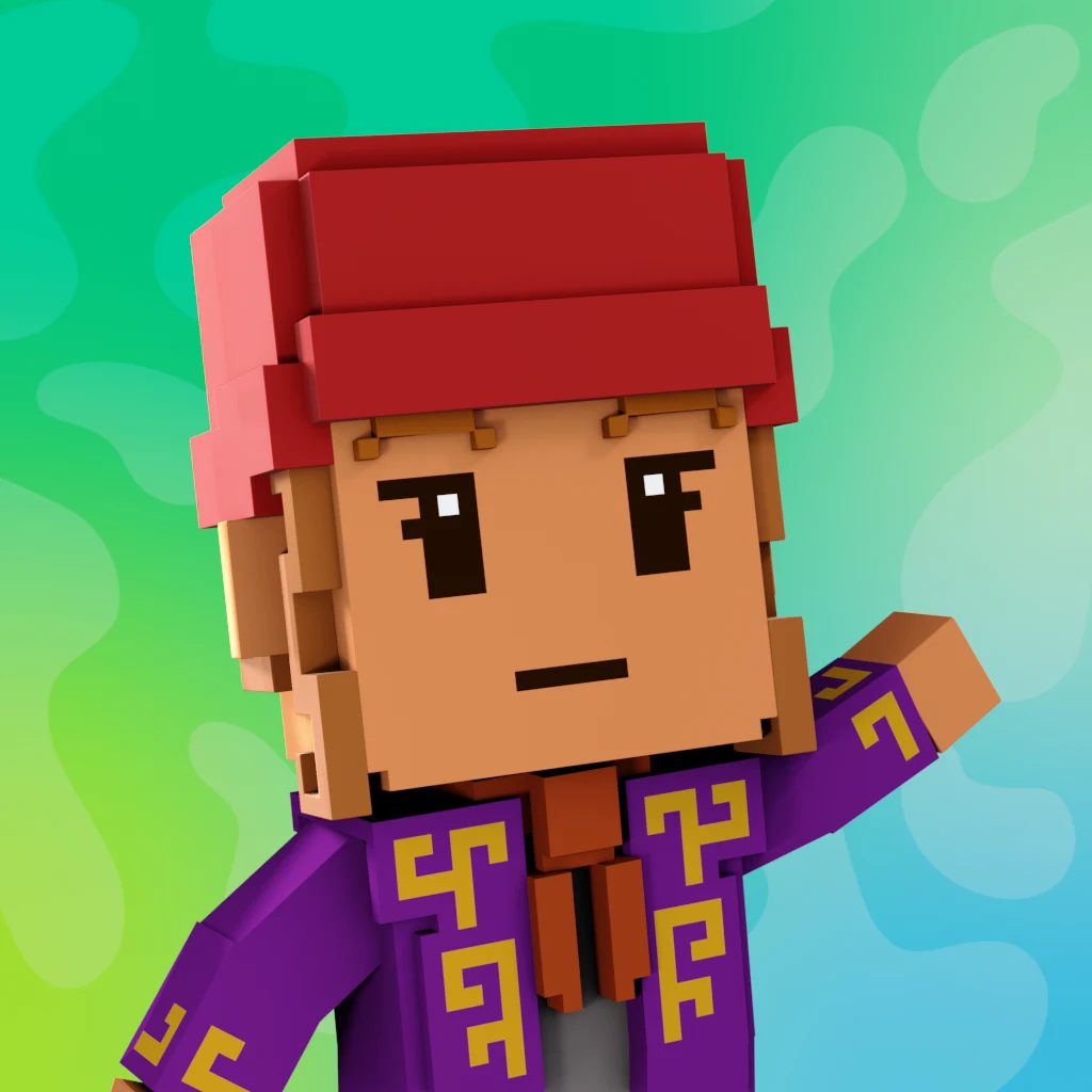 Pirate #668 voxel render