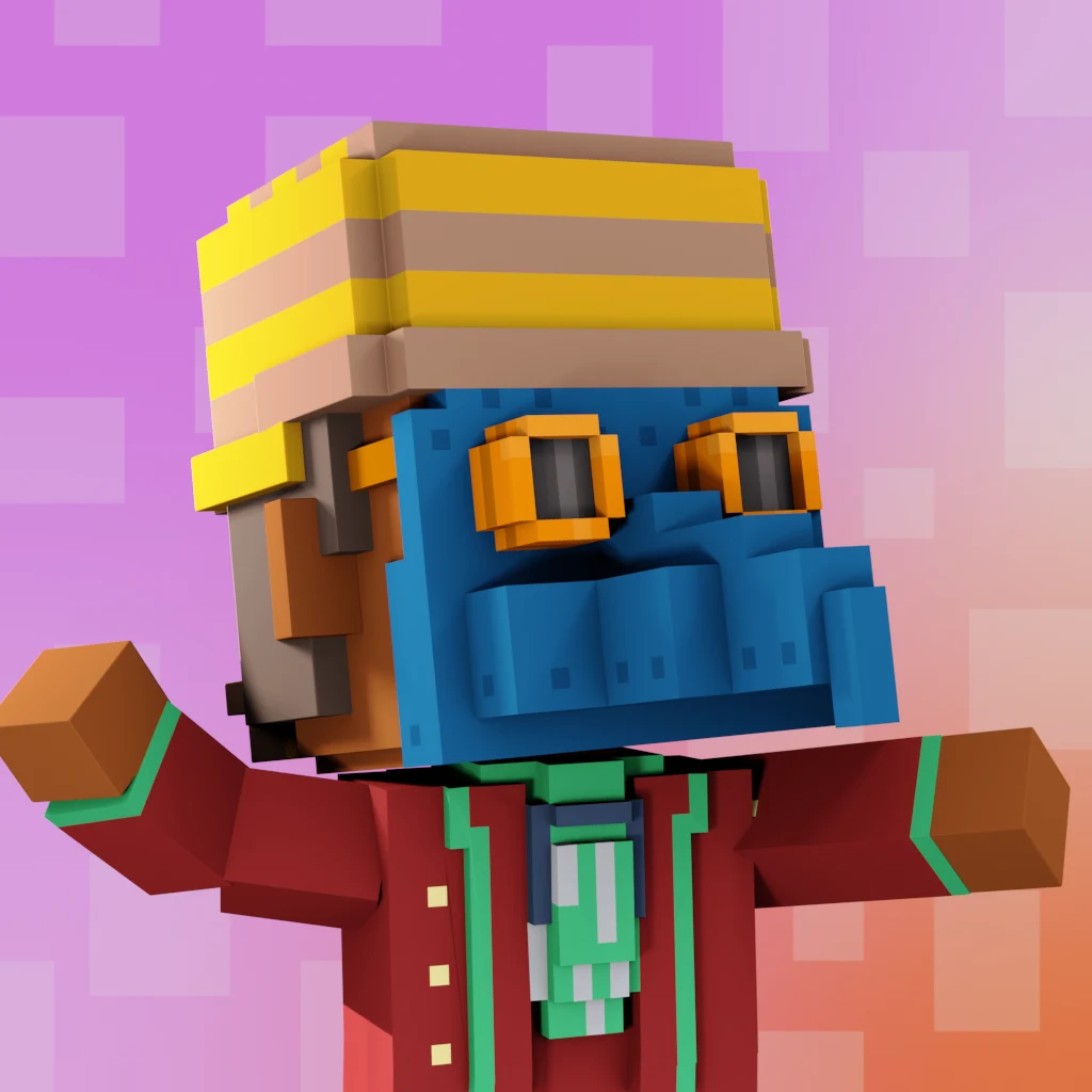 Pirate #6689 voxel render